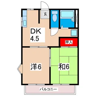 パールレジデンスA【2階】の間取り