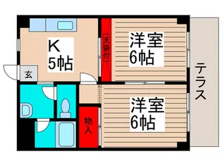 フォレスト西船【1階】の間取り
