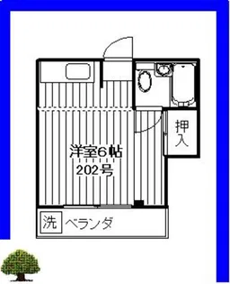 手島コーポ【2階】の間取り