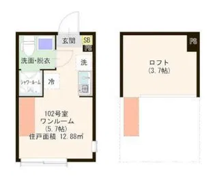ハーモニーテラスGratii中板橋【1階】の間取り