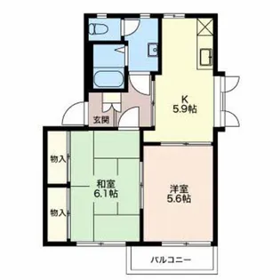 ベルメゾンおかざわ A【2階】の間取り