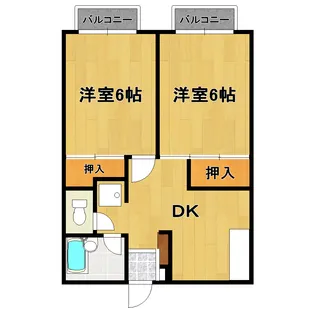 ハイツひまわり【1階】の間取り