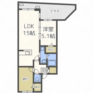 CREA琴似【1階】の間取り