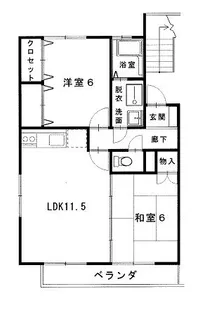 ボヌール【2階】の間取り