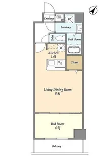 東京都板橋区南常盤台1【マンション】の間取り