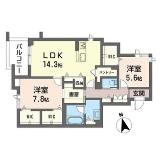 ベリッシマ【3階】の間取り