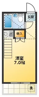 東京都三鷹市深大寺3【アパート】の間取り