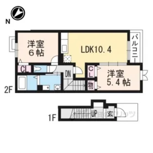 サニーハウスHagiwara2【2階】の間取り