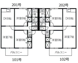 クレストールマスミ【2階】の間取り