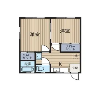 沢田アパート【1階】の間取り