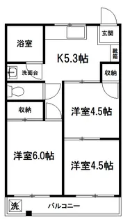 埼玉県さいたま市北区植竹町1【マンション】の間取り