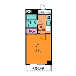 ジュネス塩釜【1階】の間取り