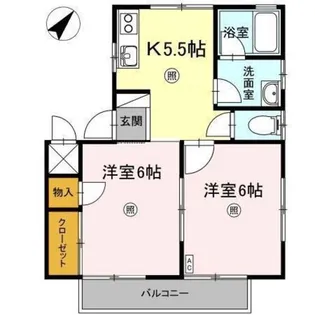 ミューズ瀬戸【2階】の間取り