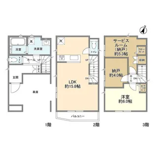埼玉県さいたま市桜区町谷1【一戸建】の間取り