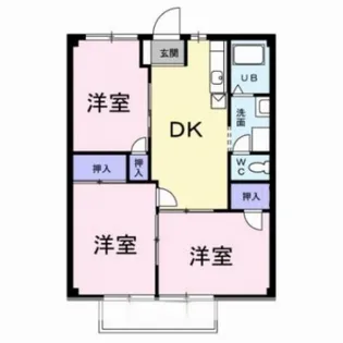 ニューシティ久保田【2階】の間取り