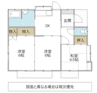 茨城県ひたちなか市大字足崎【一戸建】の間取り