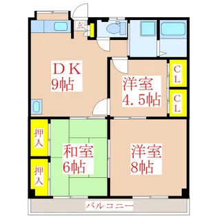 丸元ビル【1階】の間取り