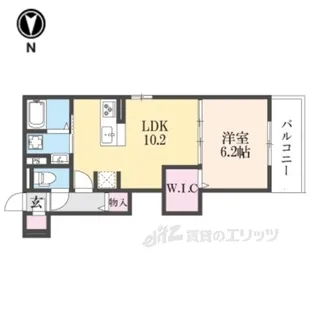 ディル西京極【2階】の間取り