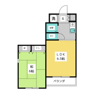 パストラル前浜【3階】の間取り