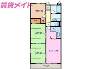 コスモヒルズ【1階】の間取り