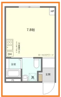 エンシス ウエノサクラギ【4階】の間取り