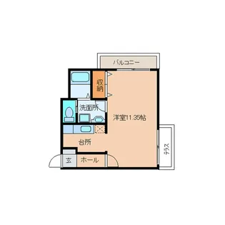 ビアンネートル【1階】の間取り