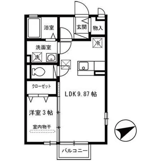 ロイヤルヒルズ A【1階】の間取り
