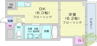 スズキヒルズ【6階】の間取り