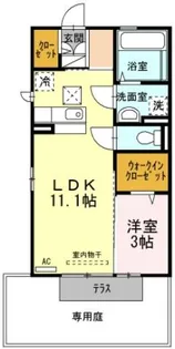 ルナ ラパン A棟【2階】の間取り