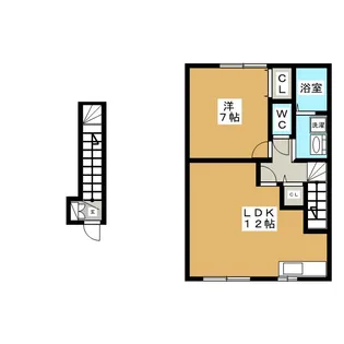 グランモア朋A【2階】の間取り