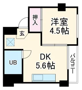 四条グランドハイツ B棟【2階】の間取り