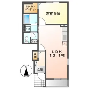 ミルト・フリーデI【1階】の間取り