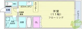 ホットハウス川内2【2階】の間取り