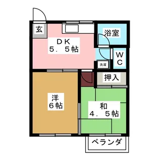 細川メゾン【2階】の間取り