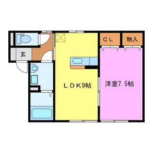 ベルポート【1階】の間取り