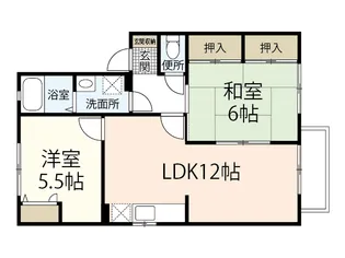 かなぐちあぱ~と【2階】の間取り
