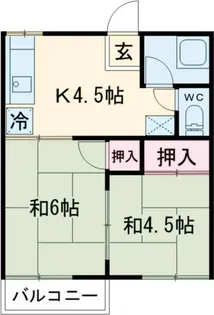 コーポ明正【2階】の間取り
