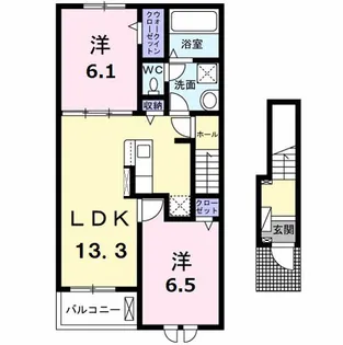 プラネット 寺ノ前【2階】の間取り