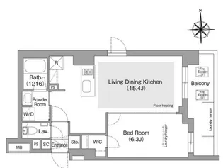 コンフォリア・リヴ文京護国寺【1階】の間取り