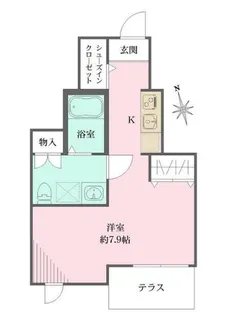 恵比寿樹乃家【1階】の間取り