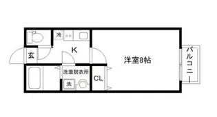 ポミエ・アクロス【1階】の間取り