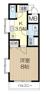 ファミーユ小松島【3階】の間取り
