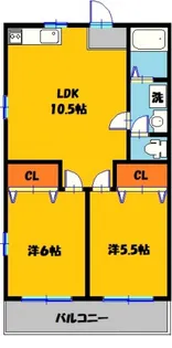 ミュウフラット【2階】の間取り