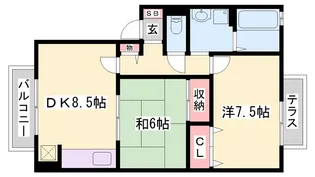 ラフィーネ98 B棟【2階】の間取り