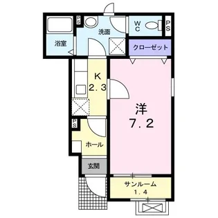 新潟県新潟市西区小新4【アパート】の間取り
