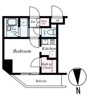 エスコート蒲田【6階】の間取り