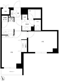 ルーブル学芸大学参番館【2階】の間取り