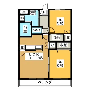 エクセレンス【3階】の間取り