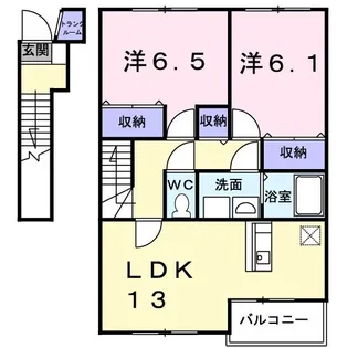 アーバン縄手A【2階】の間取り