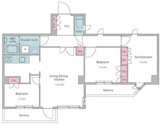 レジディア文京音羽【2階】の間取り